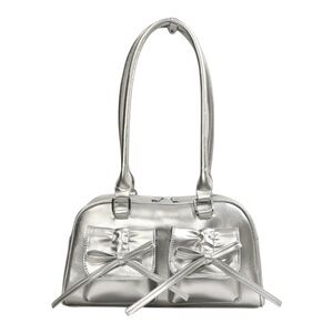 Silver bow - Mid Size- Purse with adjustable straps and multiple pockets 🪩✨